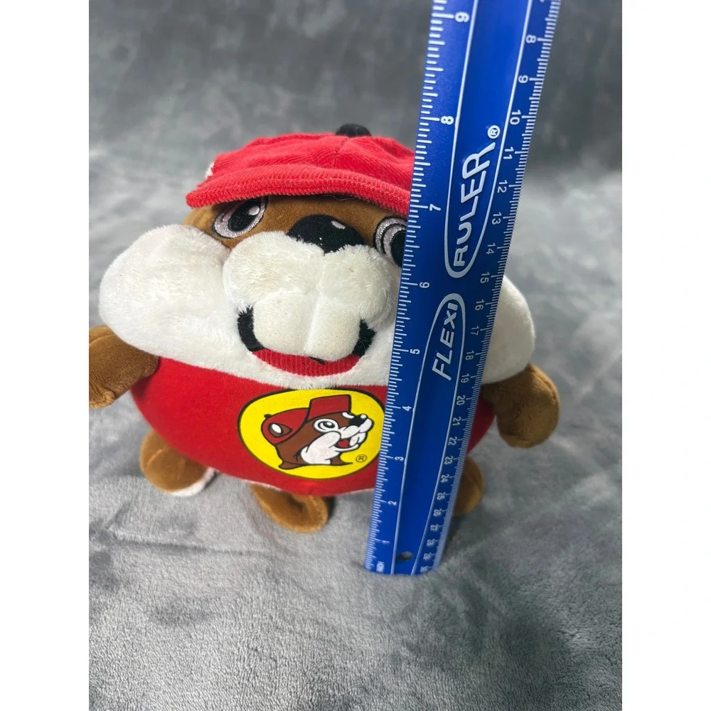 Buc-ee's Unisex Beaver Mascot Plush Stuffed Animal 8in Brown Red Corduroy Hat